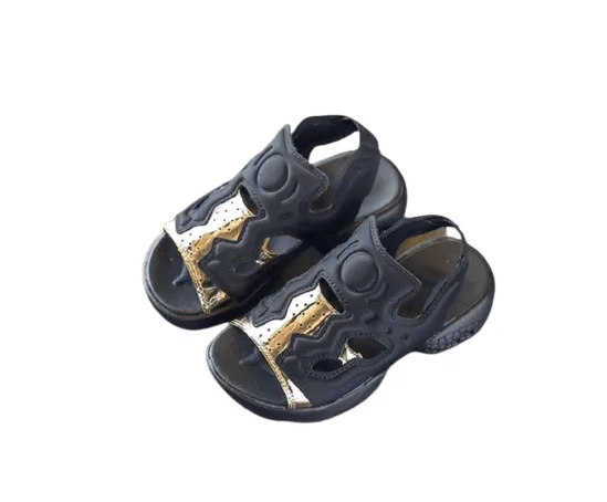 Beautiful Children Boys Girls Black Flat Scandals