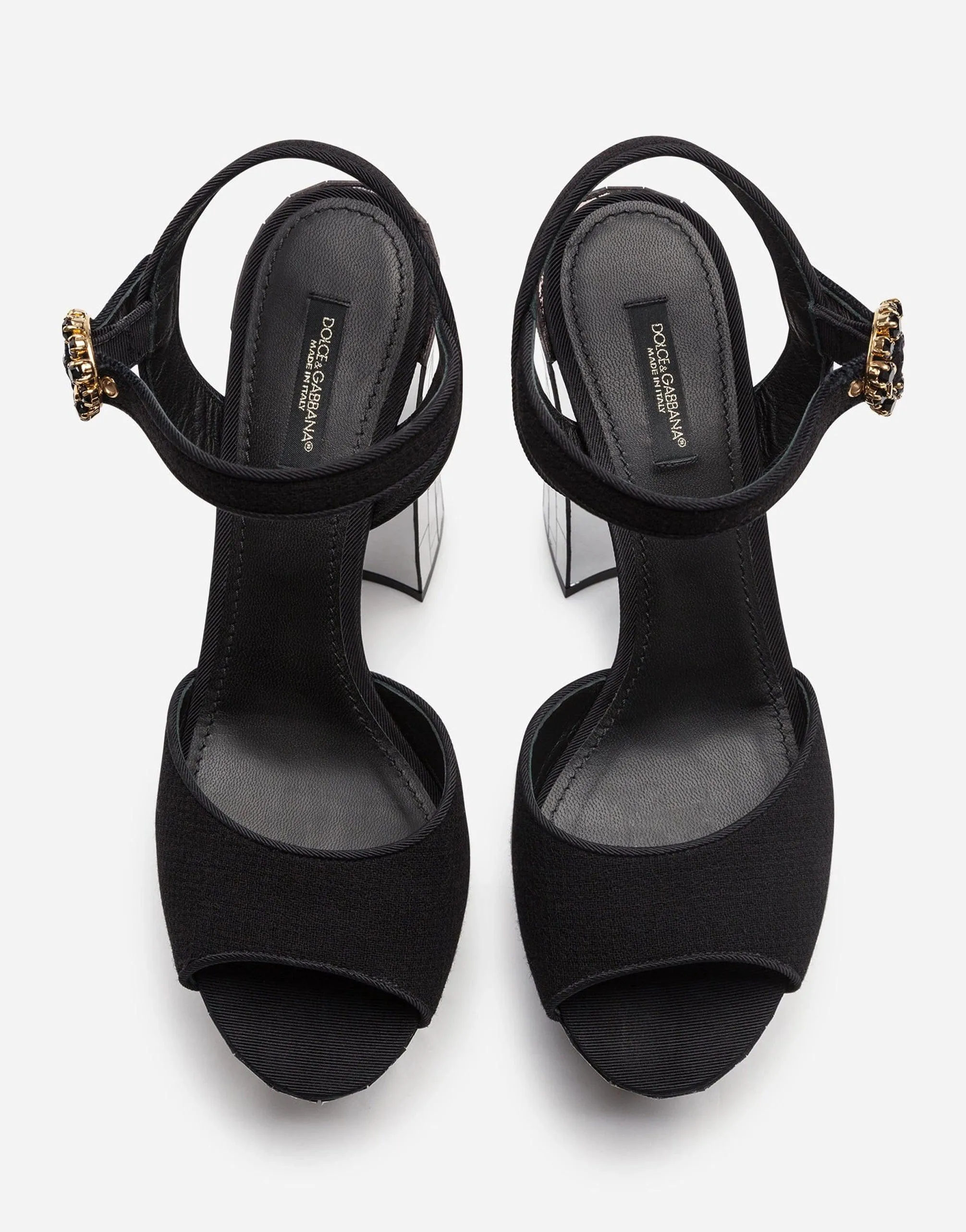 Bellucci Buckled Mirror Platform Sandals