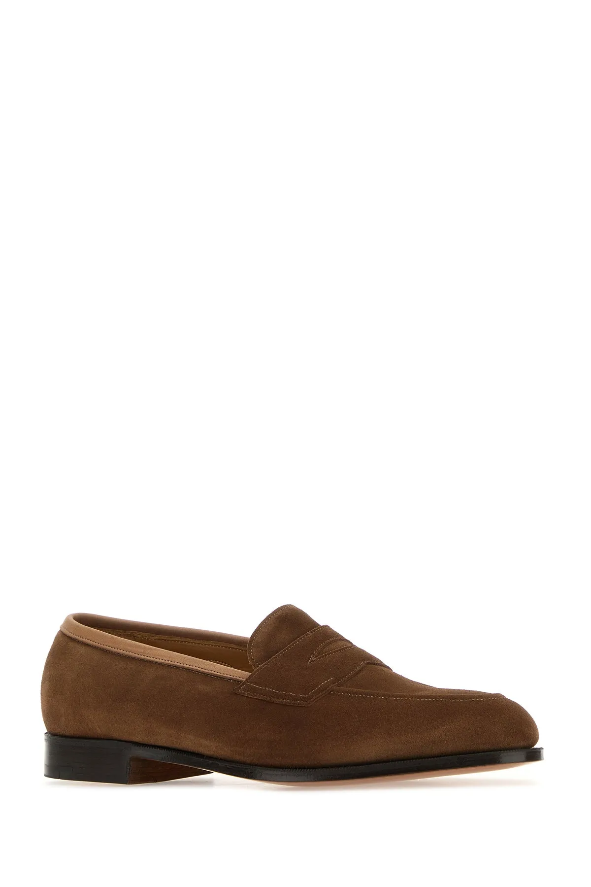 Brown suede Piccadilly loafers