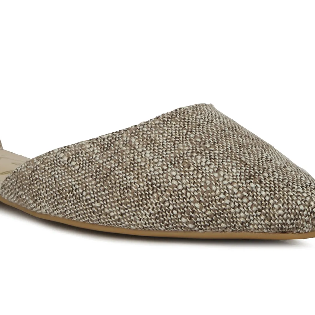 Chain Embellished Flat Sandals