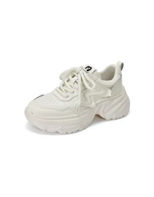 Comfortable Casual Platform Leather Sneakers