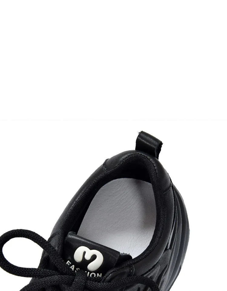 Comfortable Casual Platform Leather Sneakers