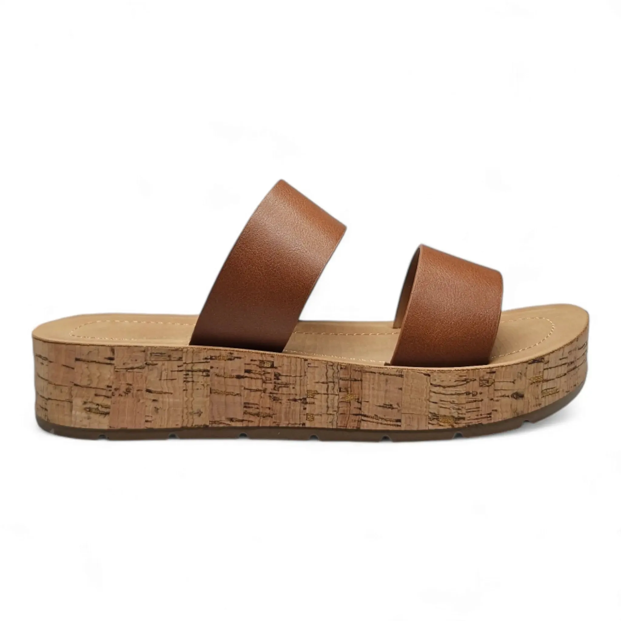 Double Band Platform Whisper Sandal