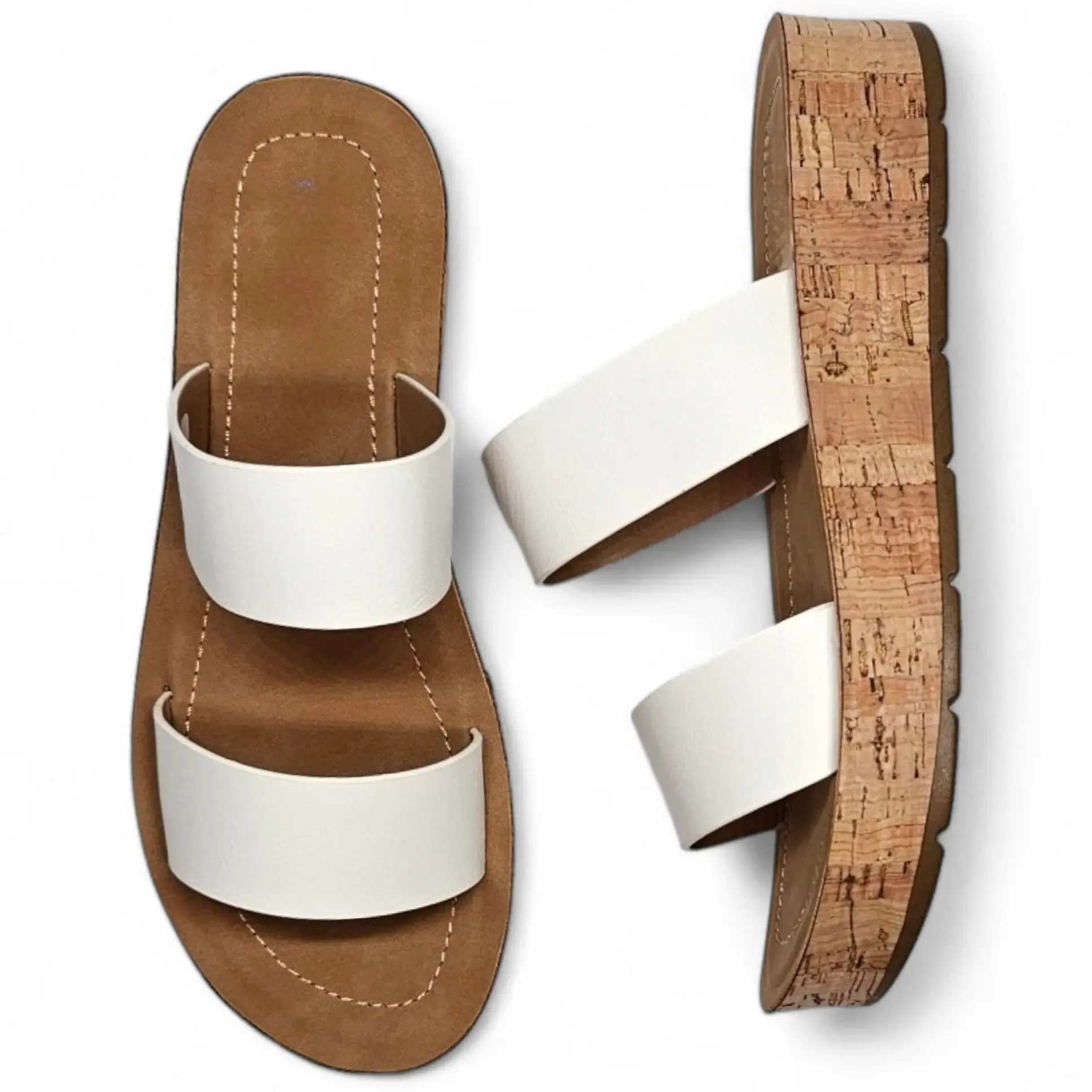 Double Band Platform Whisper Sandal