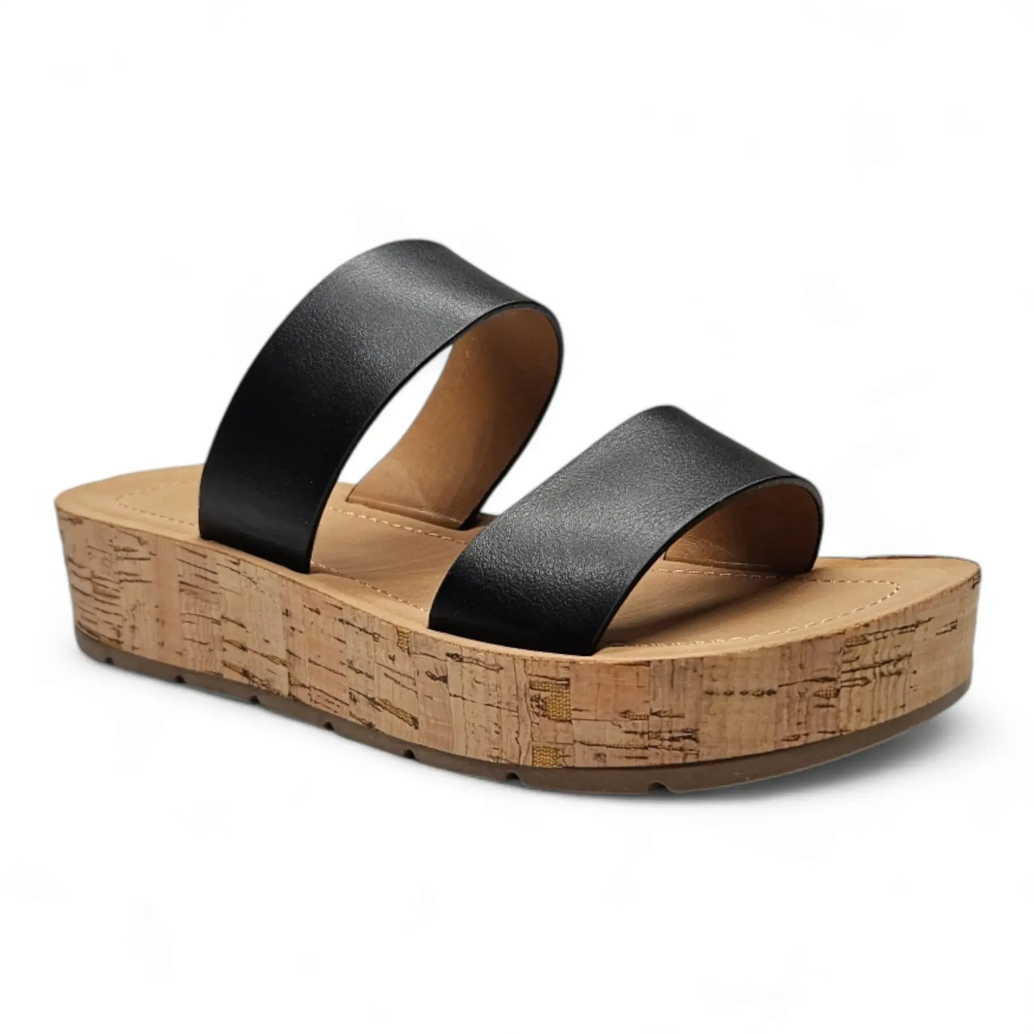 Double Band Platform Whisper Sandal