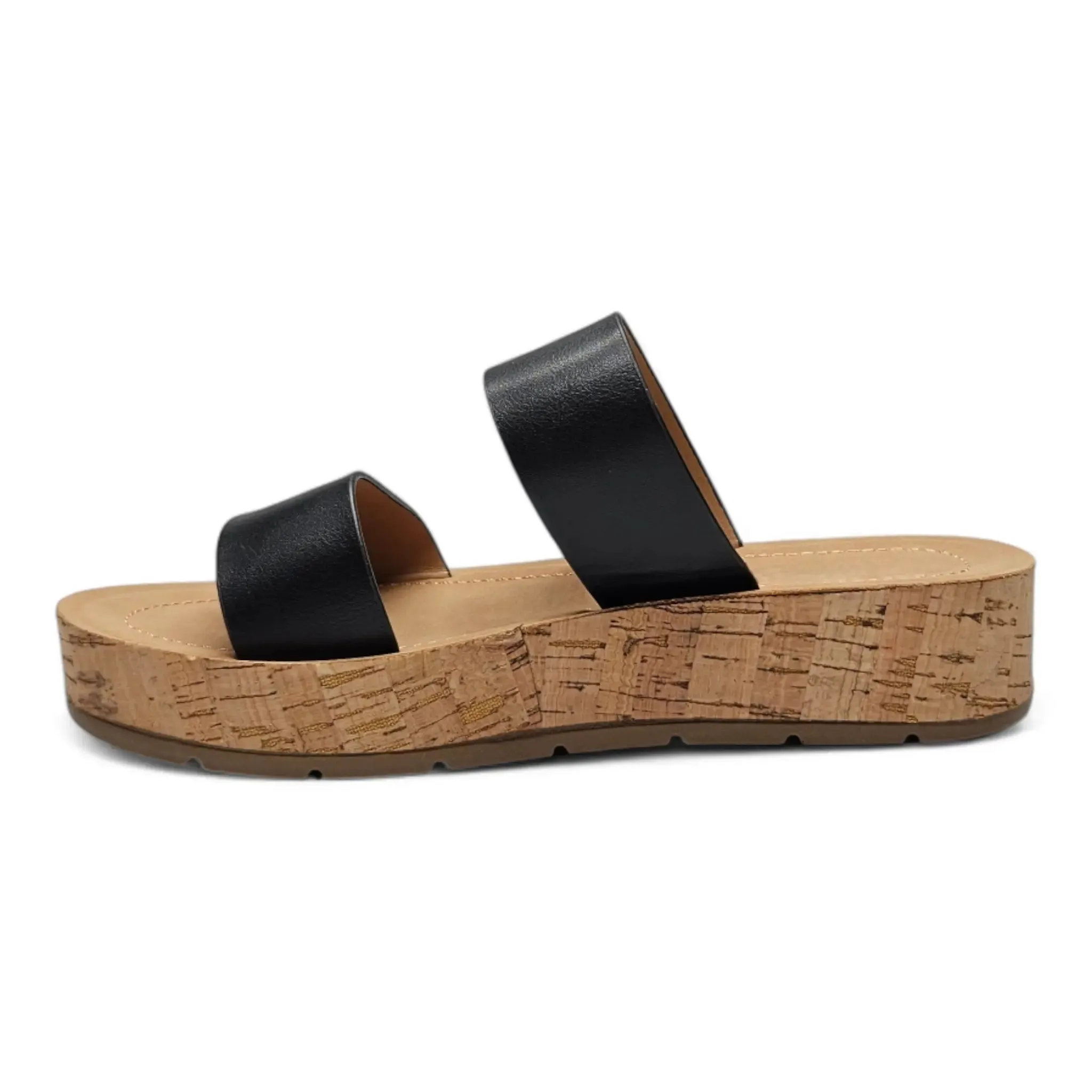 Double Band Platform Whisper Sandal