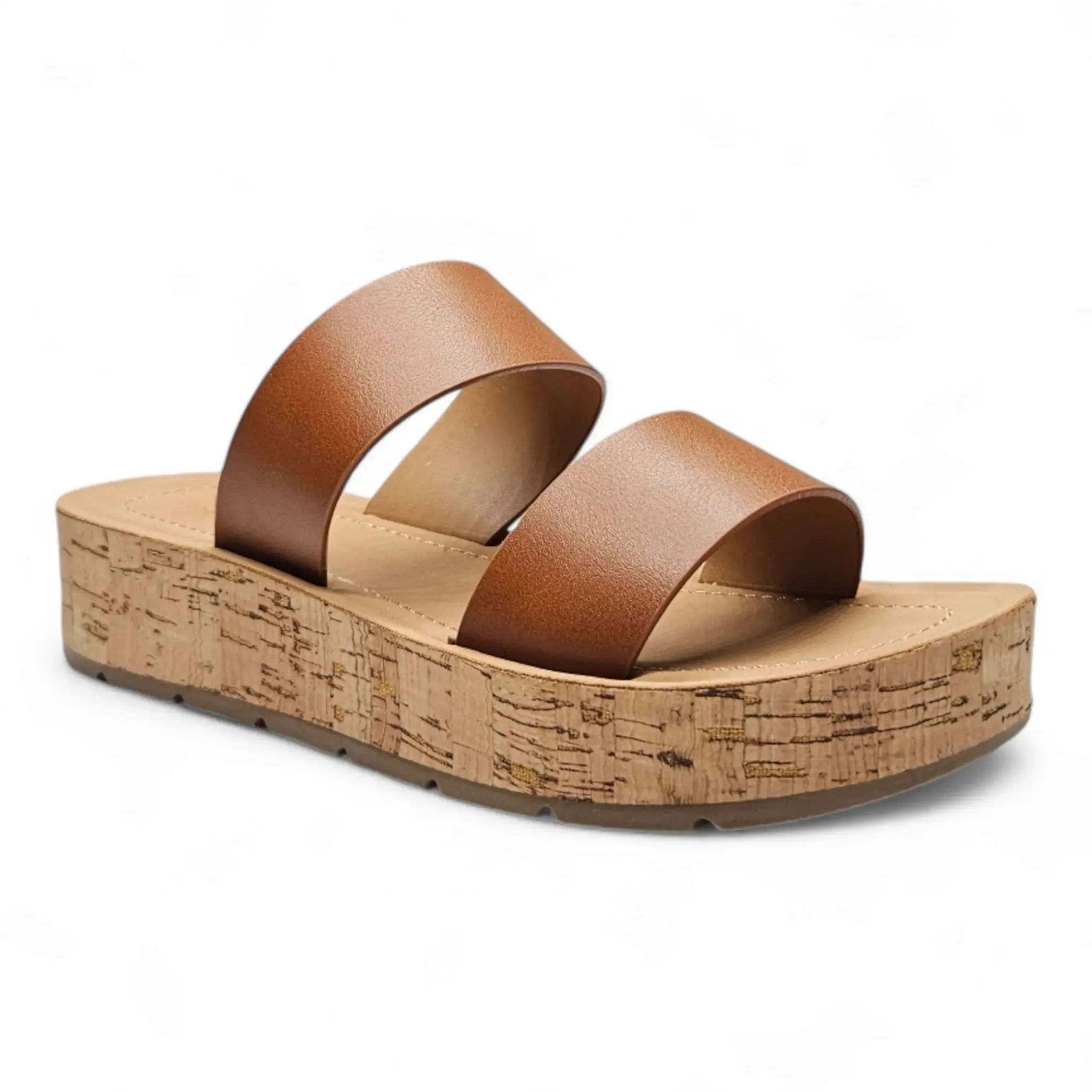Double Band Platform Whisper Sandal