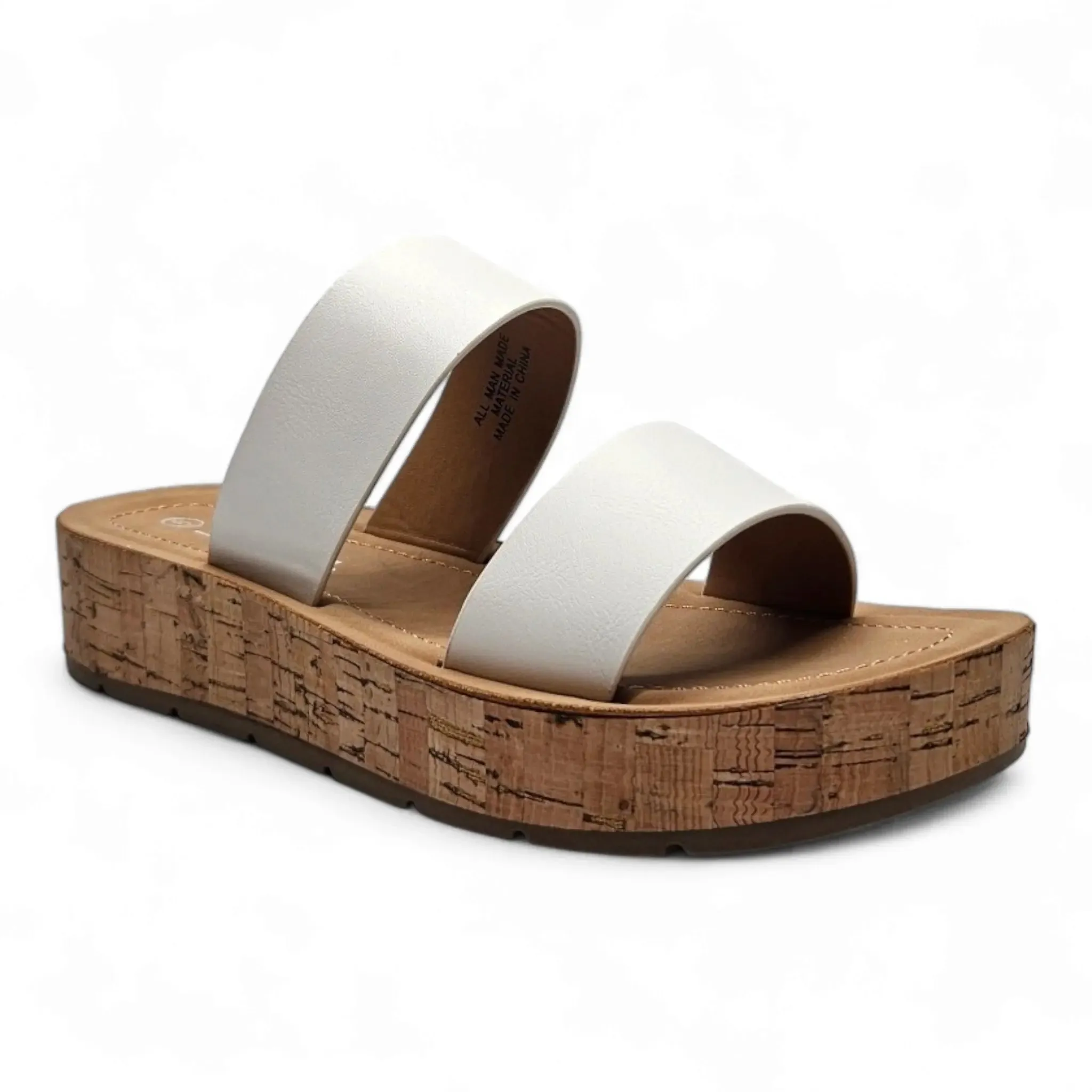 Double Band Platform Whisper Sandal