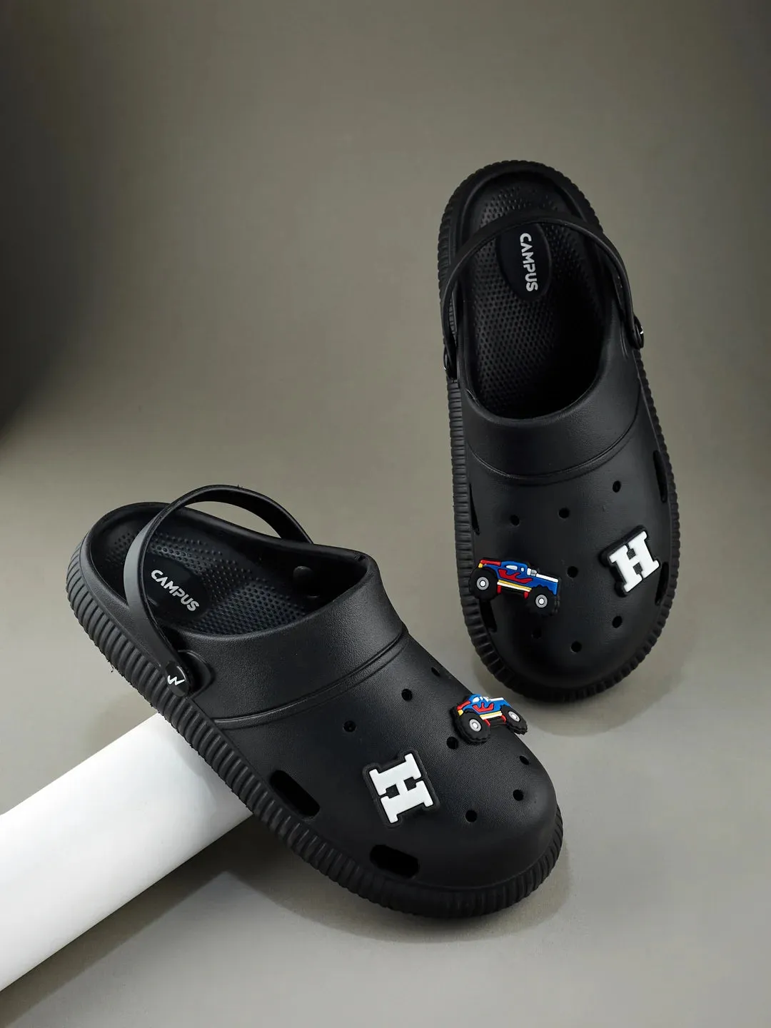 GC-9002C Black Child Clogs