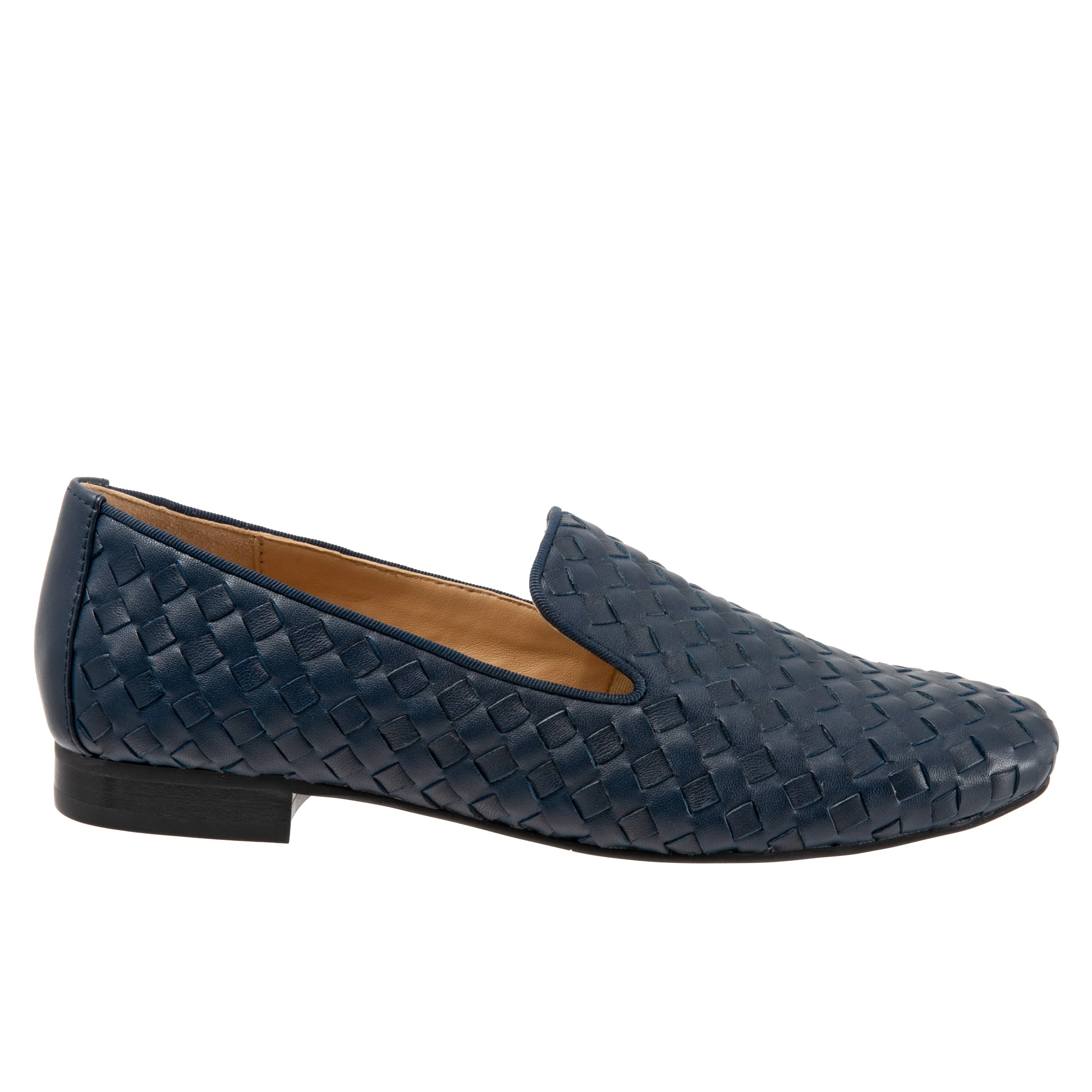Gracie Navy Casual Leather Shoes