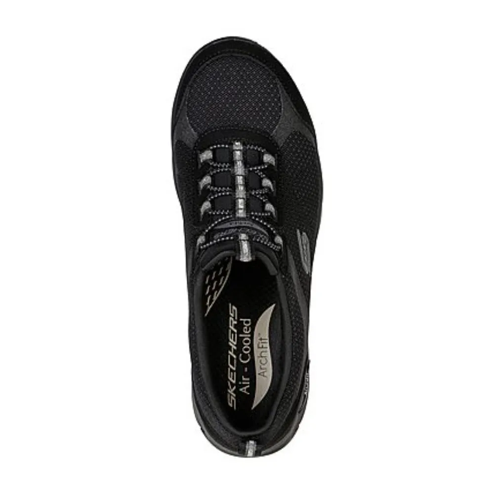 Her Best Black Mesh Skechers Sneakers 104165