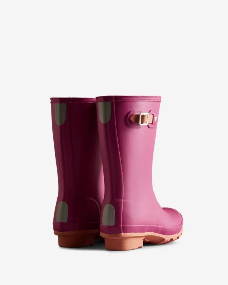 Hunter Kids BIG KIDS ORIGINAL INSULATED BOOT PRISMATIC PINK/ROUGH PINK