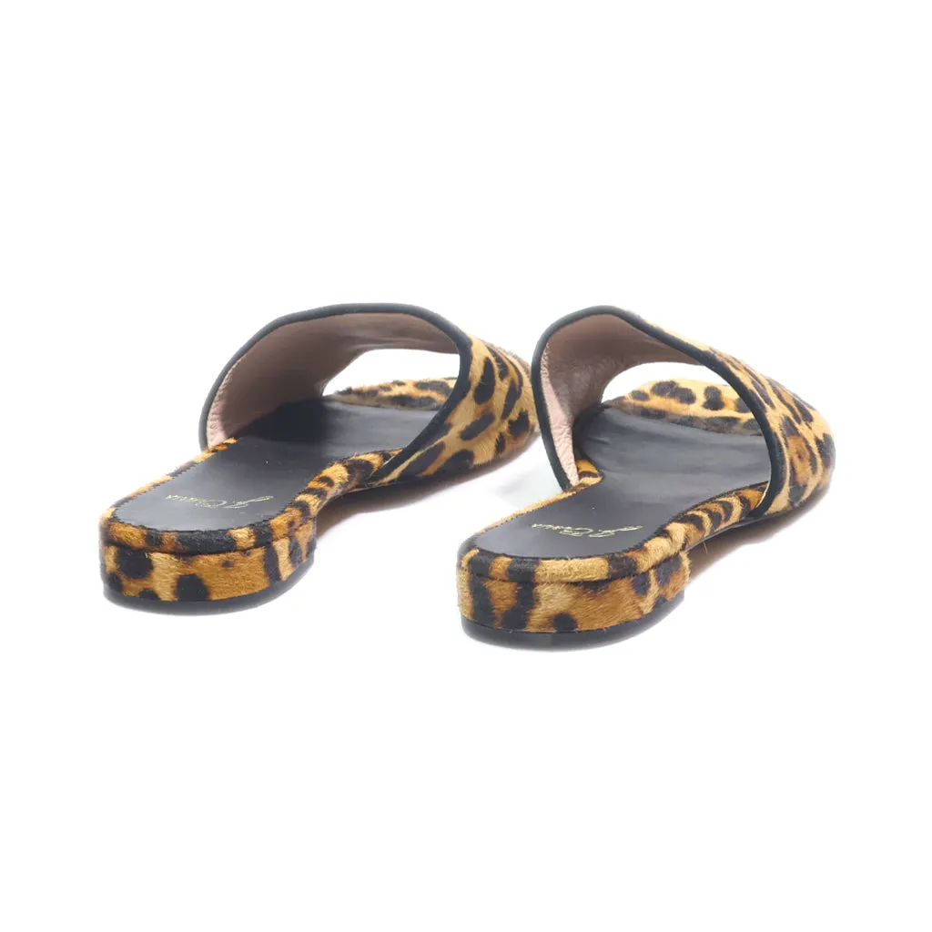J. Crew Flat Sandals Fabric Multicolour Colour For Women