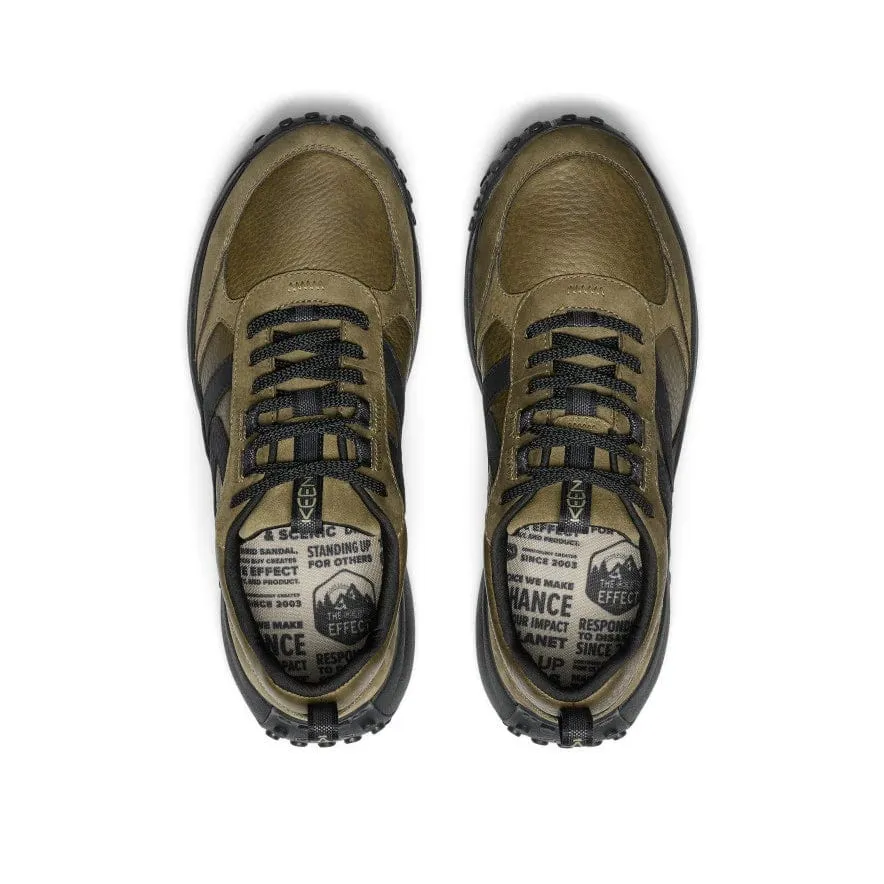 Keen Men's KS86 Leather Sneakers- Dark Olive