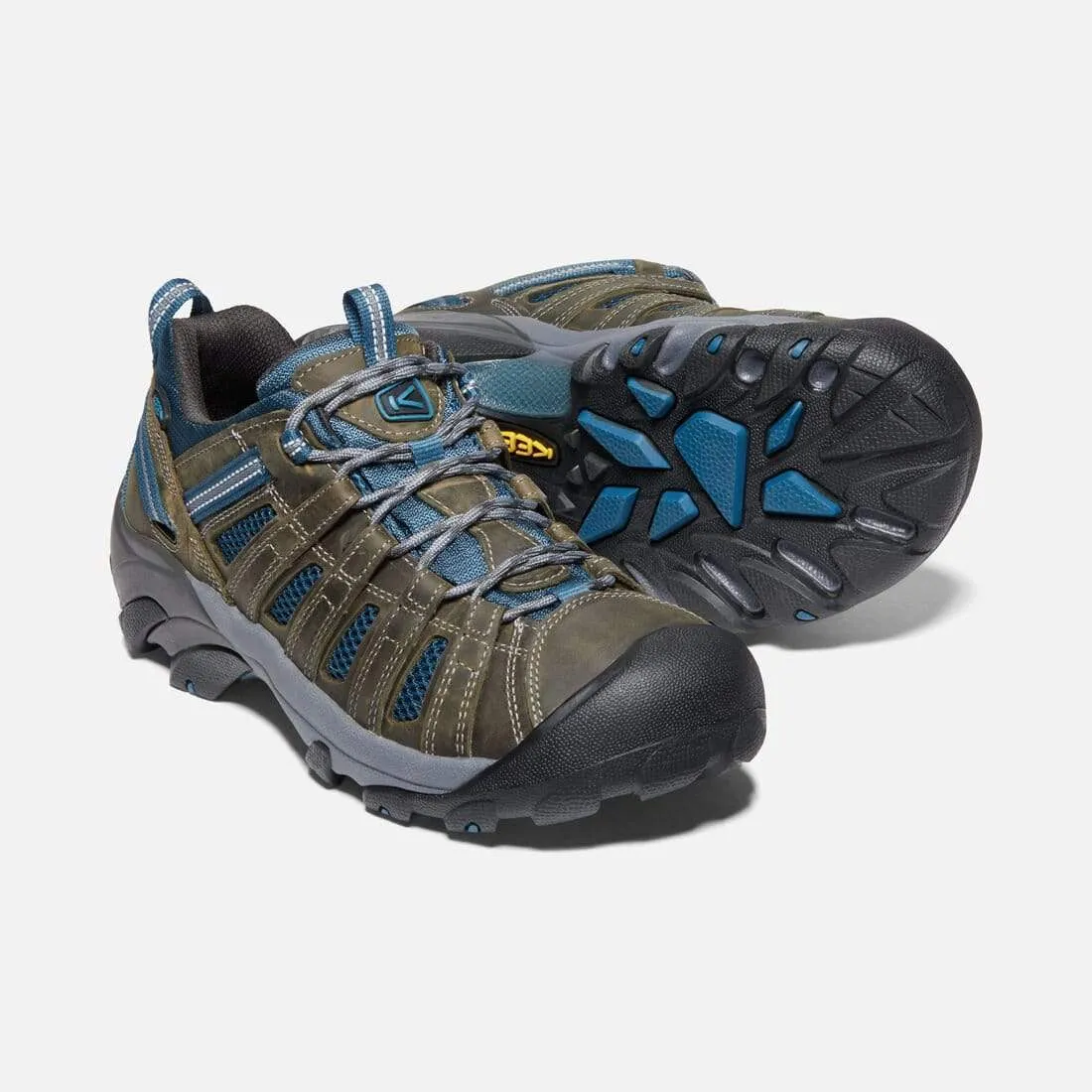 Keen Men's Voyageur Hiking Shoes- Alcatraz/ Legion Blue