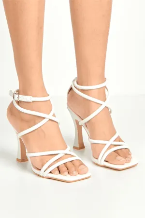 Libra Strappy Heeled Sandal in White