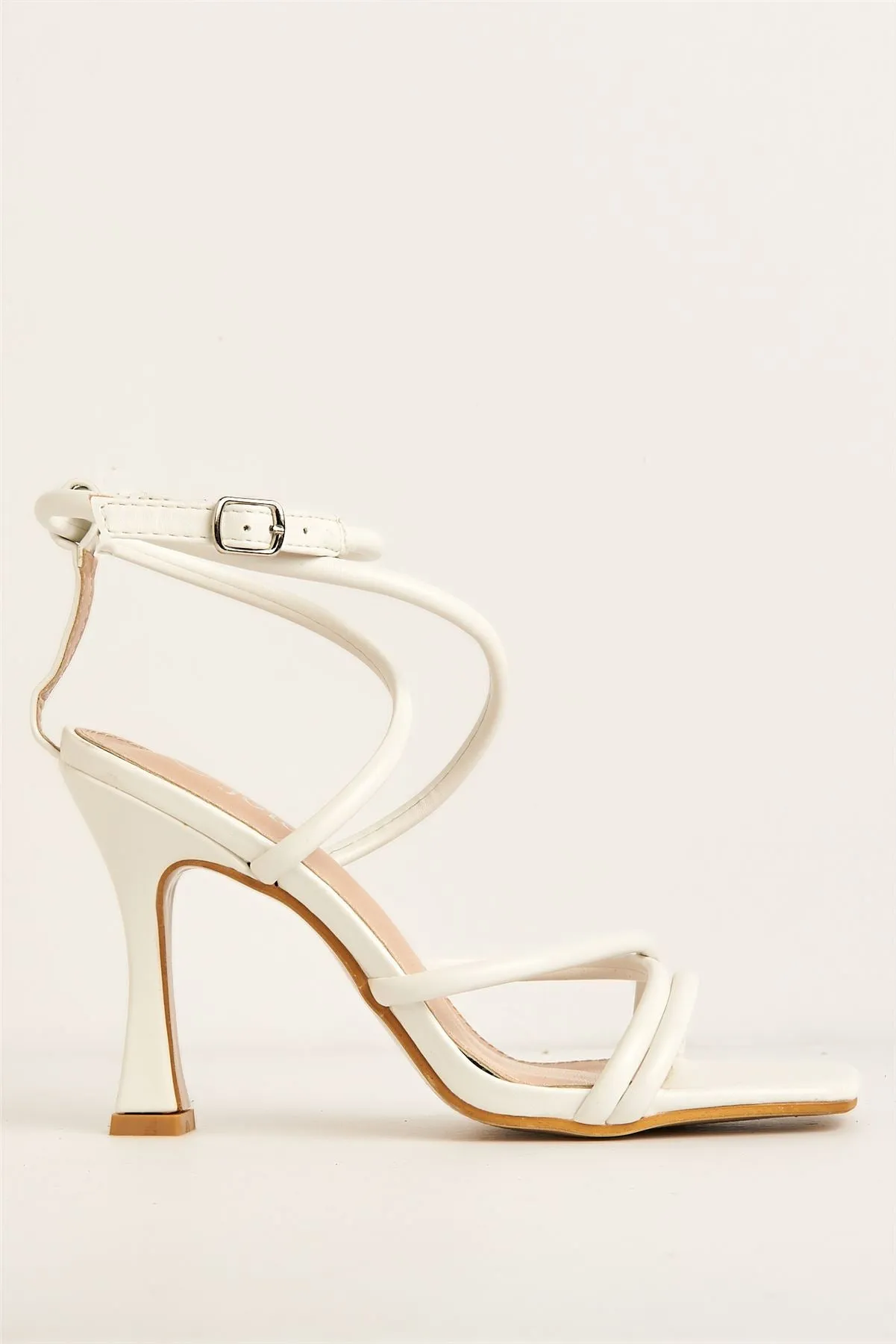 Libra Strappy Heeled Sandal in White