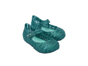 Mini Melissa Campana Papel BB StylIsh Green Sandal