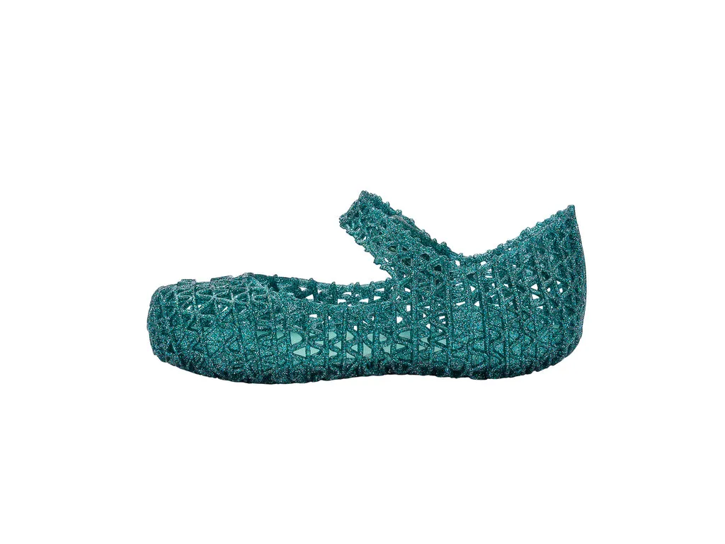 Mini Melissa Campana Papel BB StylIsh Green Sandal