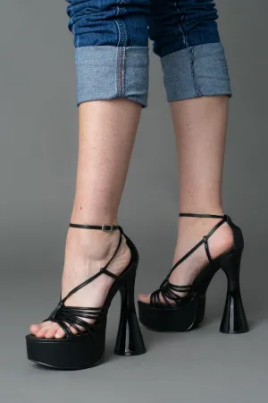 Nina Strappy Round Platform Heel