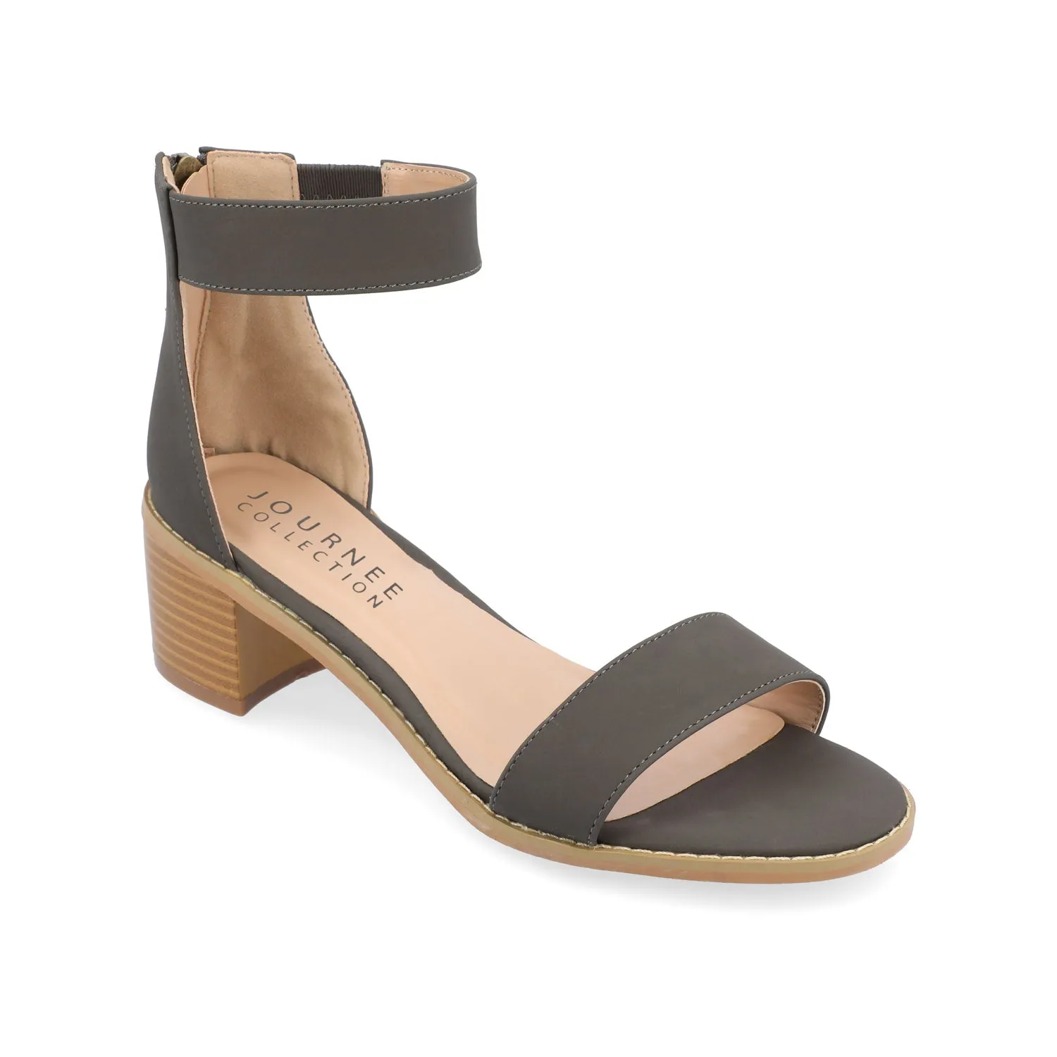 PERCY STRAPPY HEELS IN FAUX LEATHER