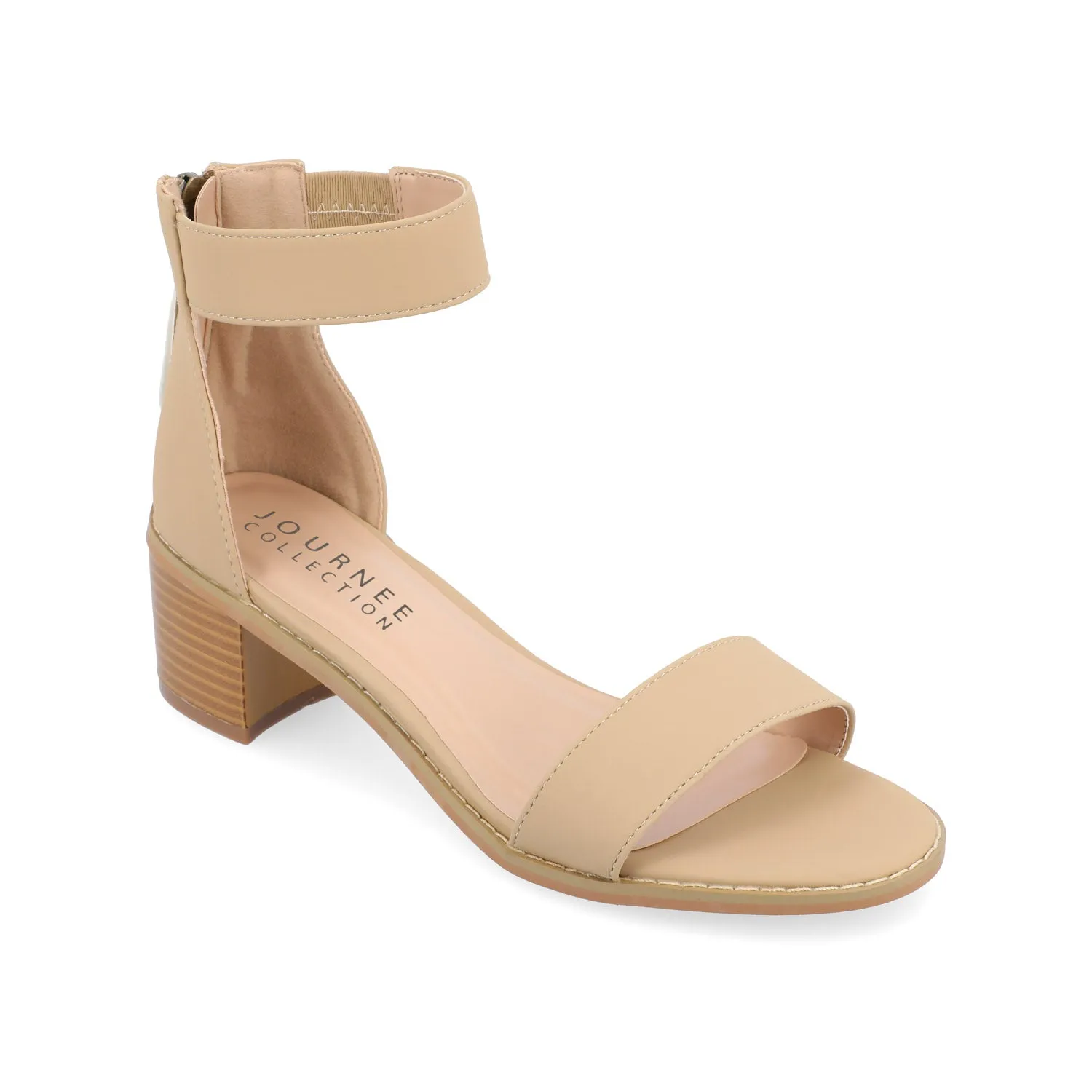 PERCY STRAPPY HEELS IN FAUX LEATHER