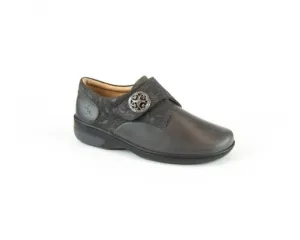 Portofino Women's Velcro Dress Shoes- Asfalto