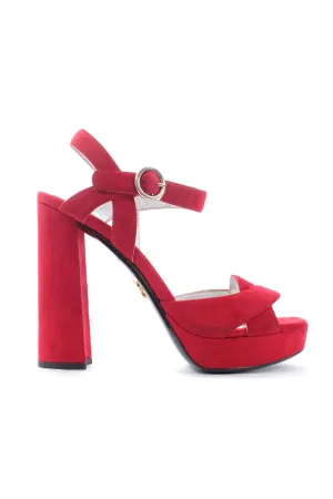 Prada Suede Platform Sandals