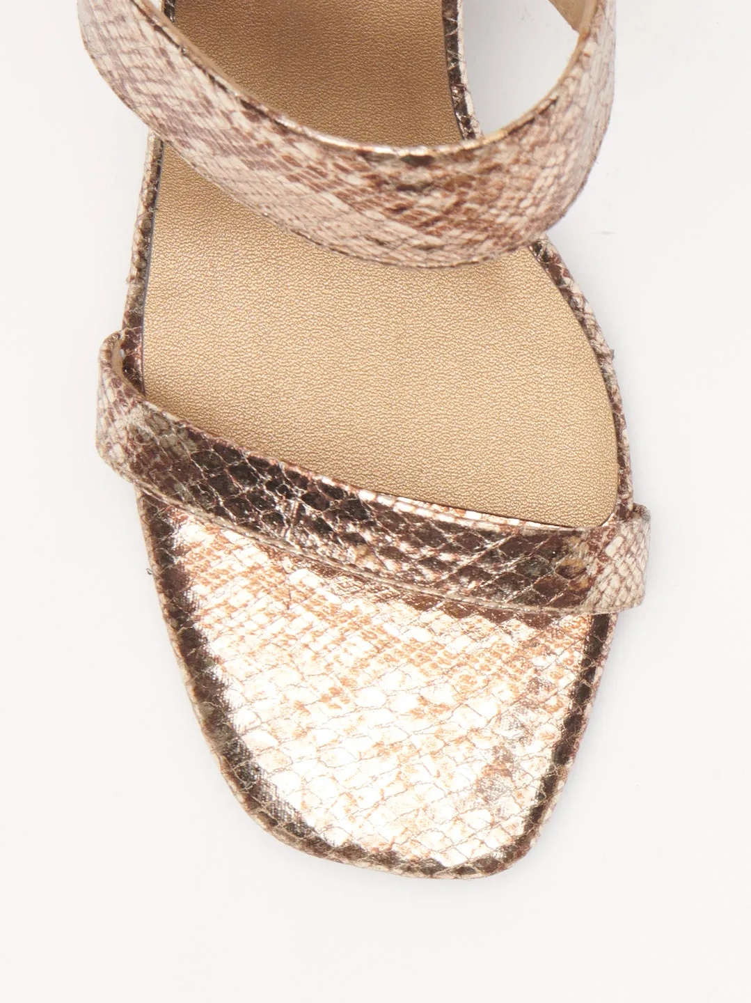 STRAPPY SNAKE HEELS