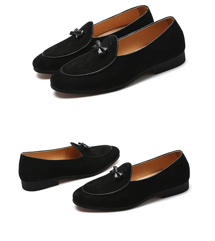 Suede Leather Men's Fashion Slip On Loafer Shoes