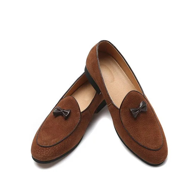 Suede Leather Men's Fashion Slip On Loafer Shoes