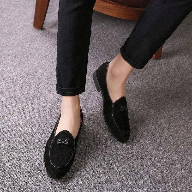Suede Leather Men's Fashion Slip On Loafer Shoes