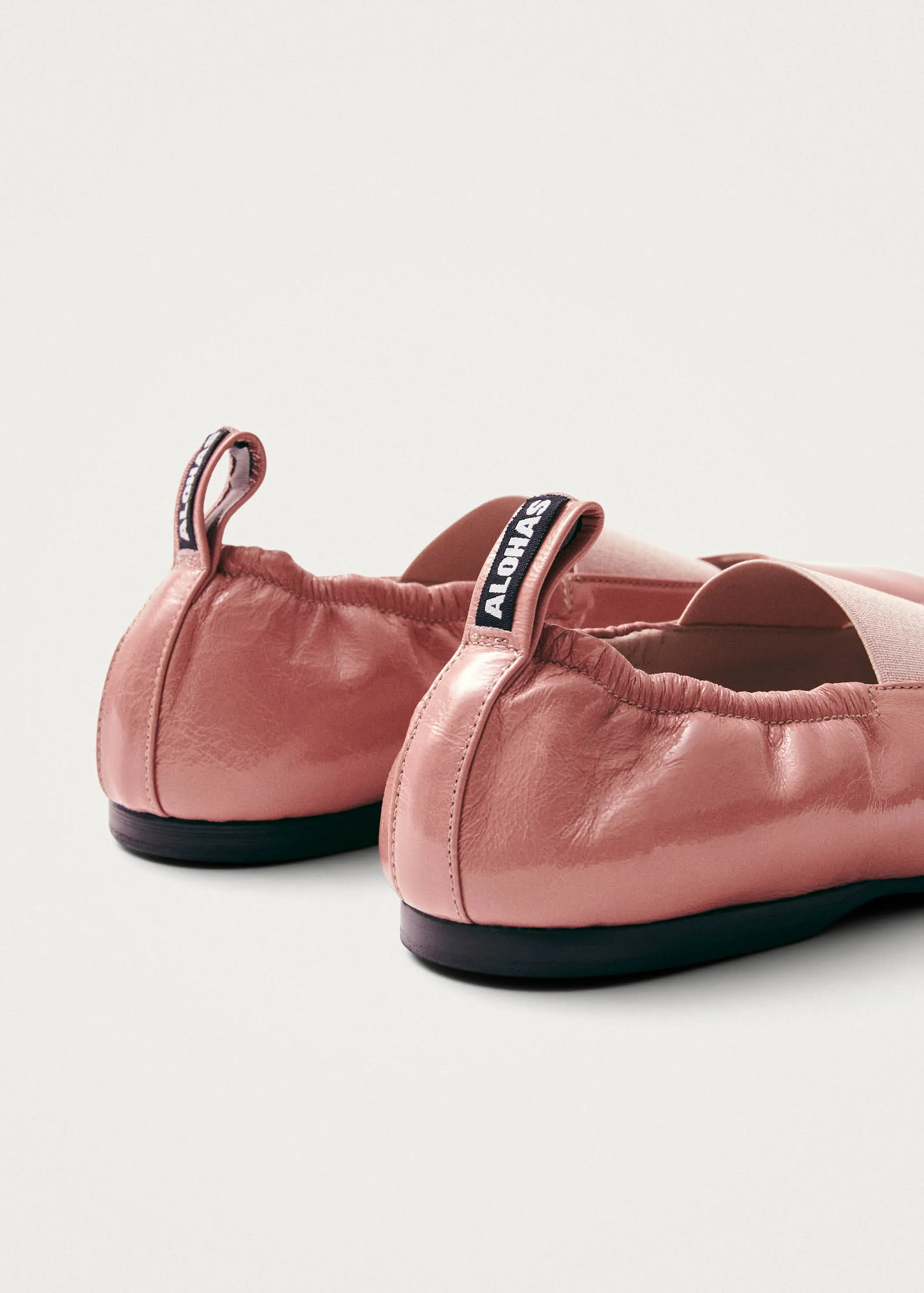 Sutton Onix Pink Leather Ballet Flats