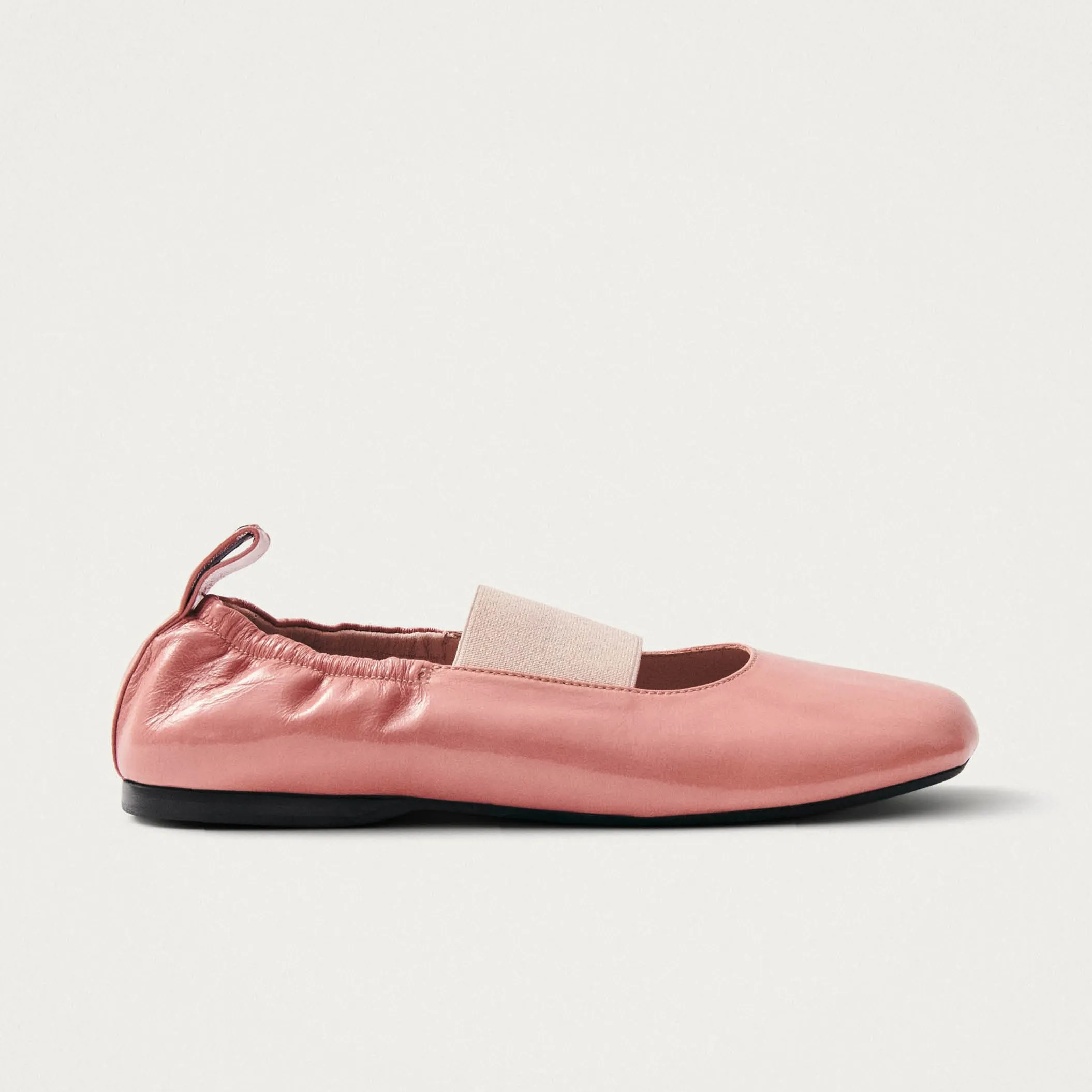 Sutton Onix Pink Leather Ballet Flats