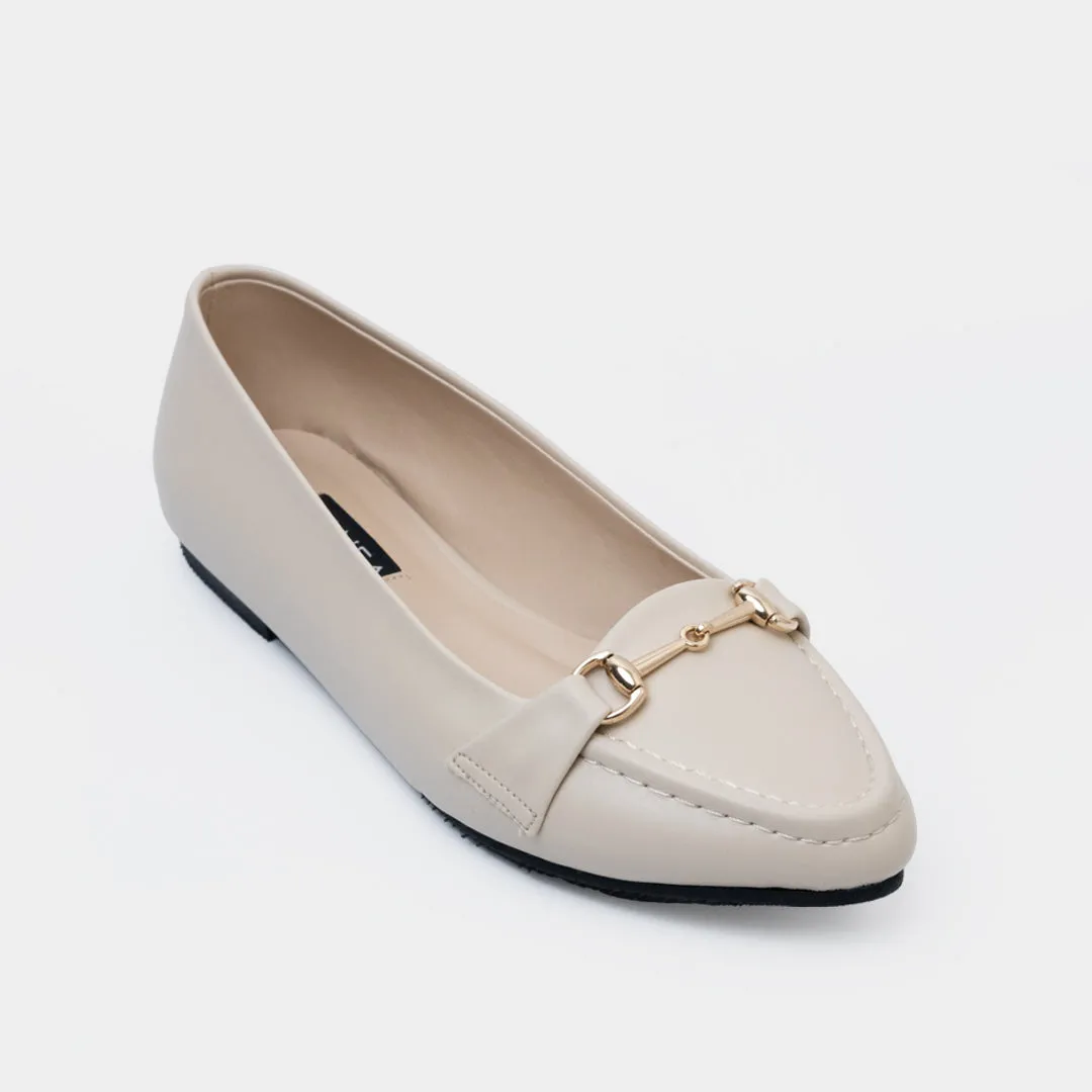 Tanner Ballet Flats (Beige)