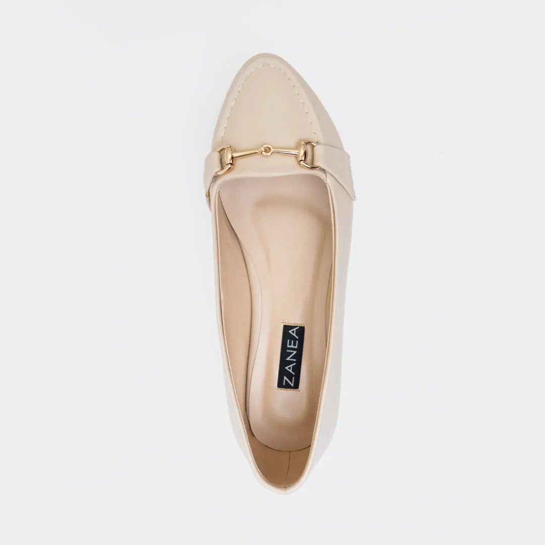 Tanner Ballet Flats (Beige)