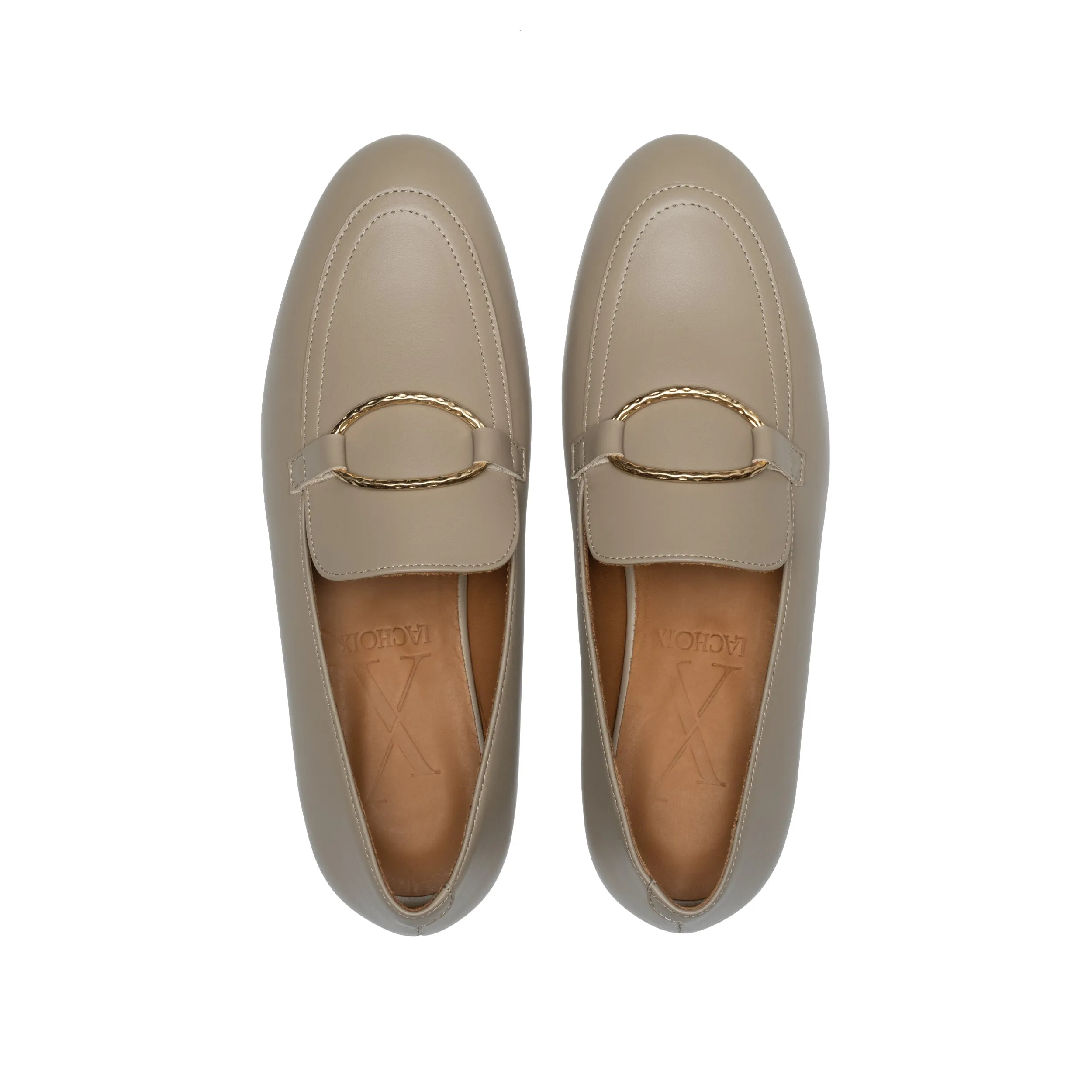 Taupe Tomboy Chic Loafers