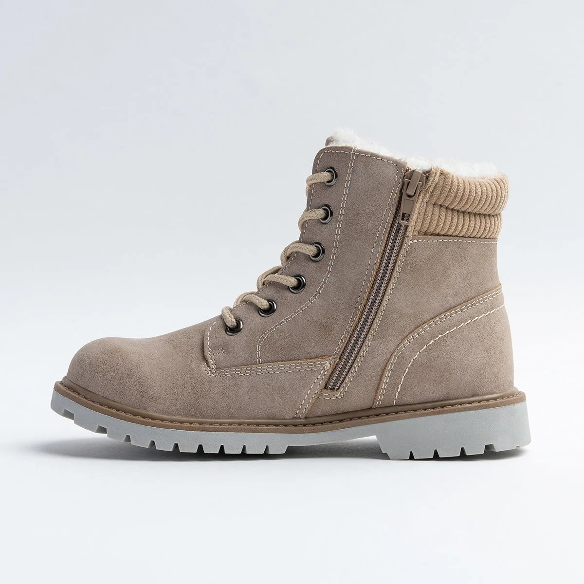 Wojtyłko Boys' Beige Insulated Ankle Boots | 5Z21022-BE
