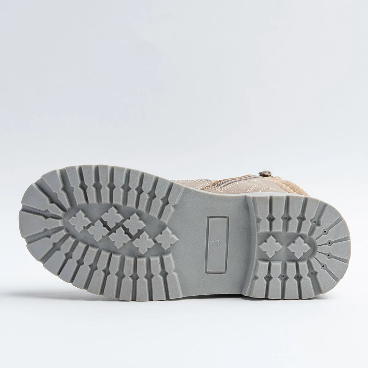 Wojtyłko Boys' Beige Insulated Ankle Boots | 5Z21022-BE