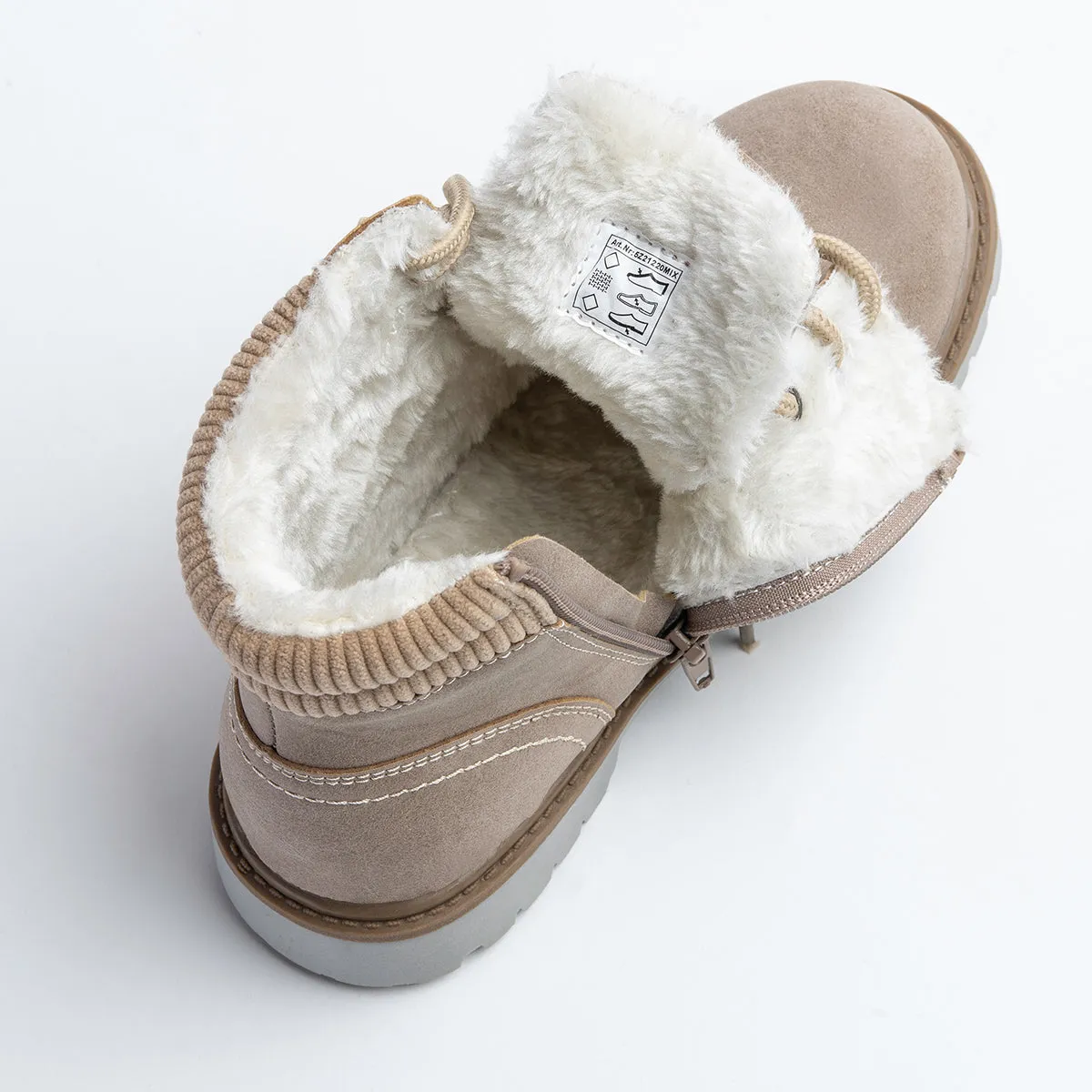 Wojtyłko Boys' Beige Insulated Ankle Boots | 5Z21022-BE